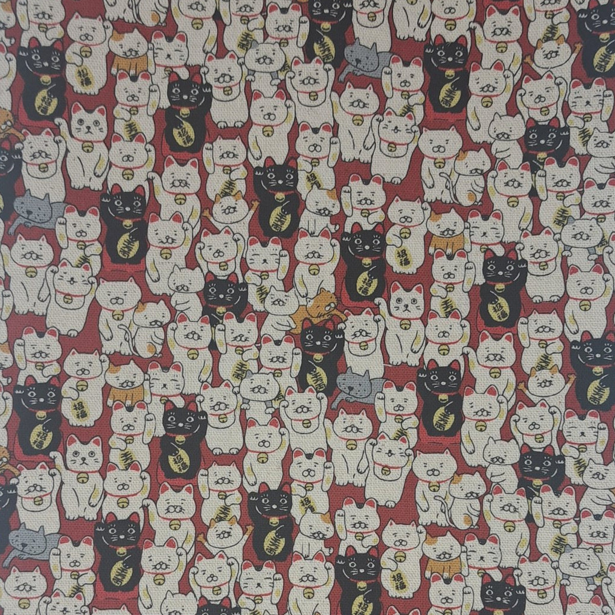 Japanese Cat Print Linseed Eye Pillow | Optional Lavender