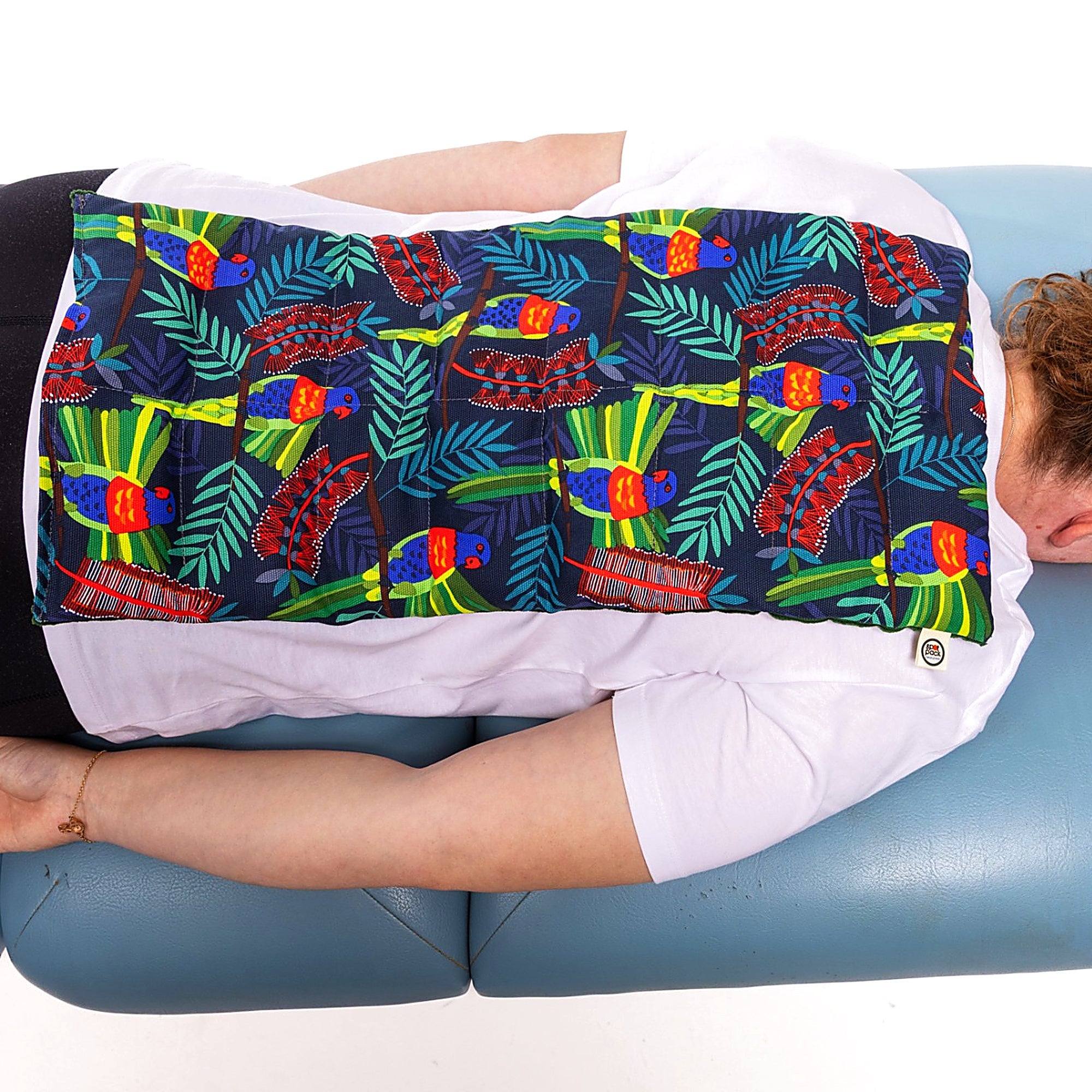 Mega Large lupin heat pack covering the full upper back